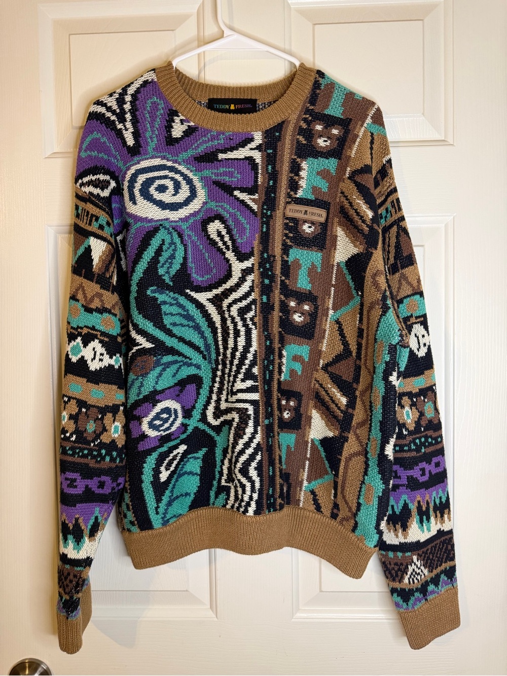 Teddy Fresh Grandpa's Crazy Drip Sweater - size S
